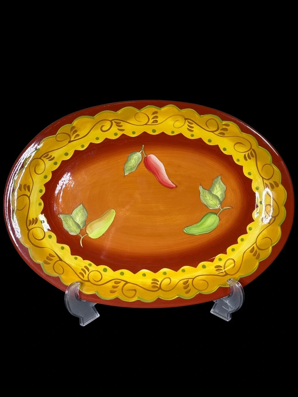 Laurie Gates Santa Fe oval serving platter 16”x11.5”